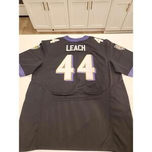 Nike Baltimore Ravens #44 Leach  Black  Stitched Football Jersey Size 56